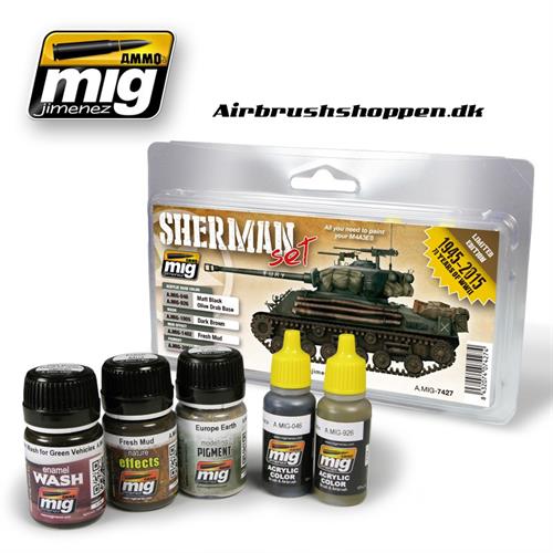 A.MIG 7427 Weathering set Fury Sherman